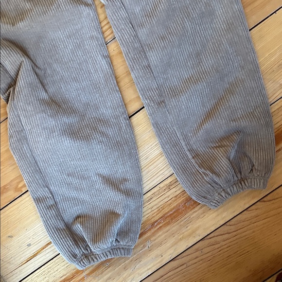 Sisters & Seekers Tan Lined Corduroy Joggers - Picture 6 of 8